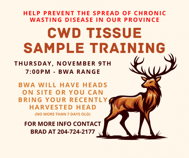 CWD Tissue Sample Training – Brandon Wildlife Association